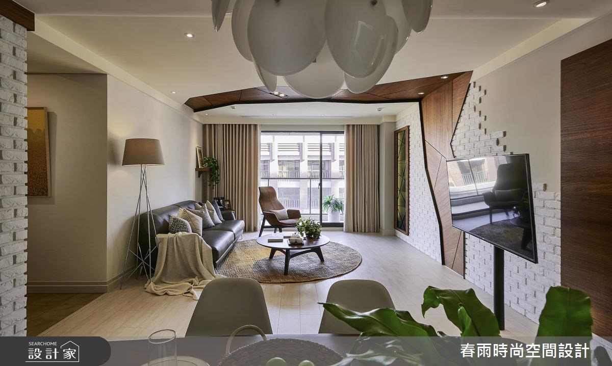 36坪新成屋(5年以下)＿休閒風客廳案例圖片＿春雨設計＿春雨_01 桃園合雄君璽之10