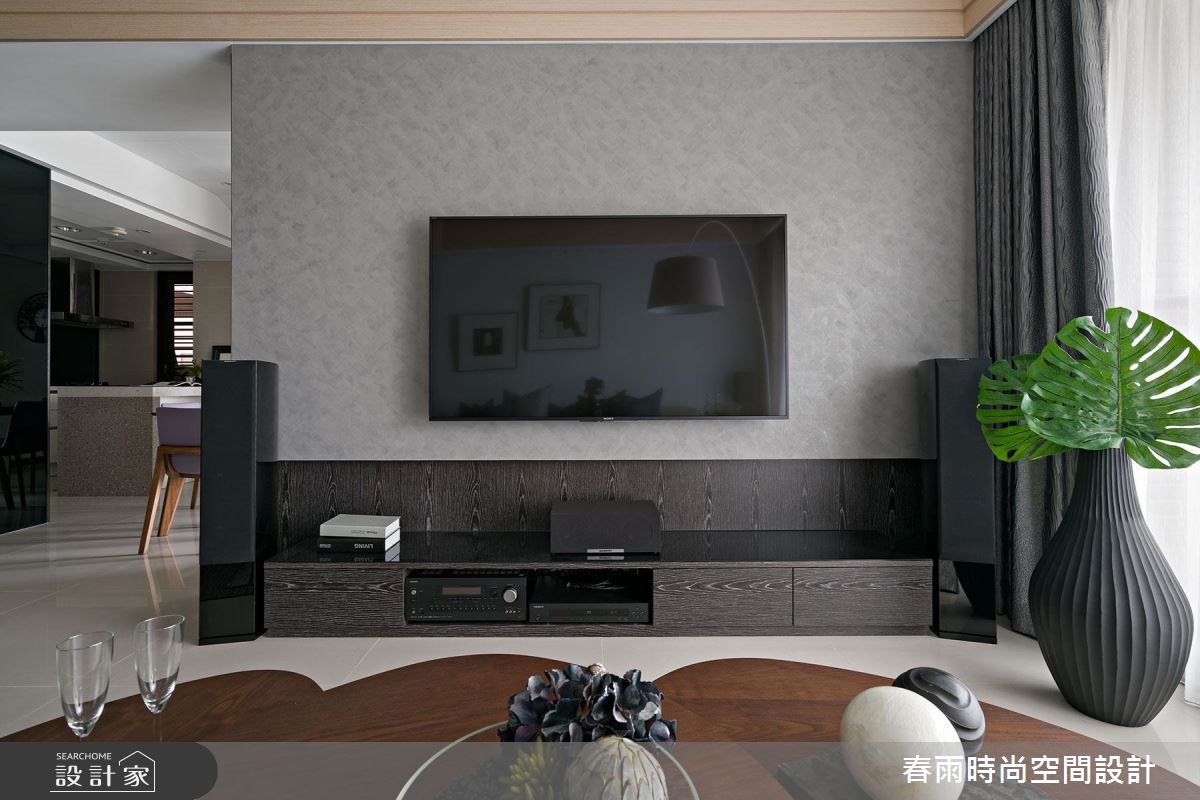 38坪新成屋(5年以下)＿現代風客廳案例圖片＿春雨設計＿春雨_03 台泰雙璽之6
