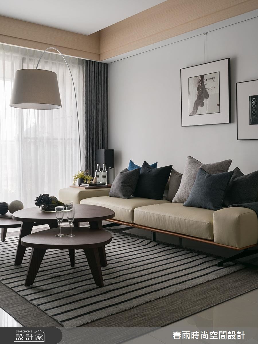 38坪新成屋(5年以下)＿現代風客廳案例圖片＿春雨設計＿春雨_03 台泰雙璽之7