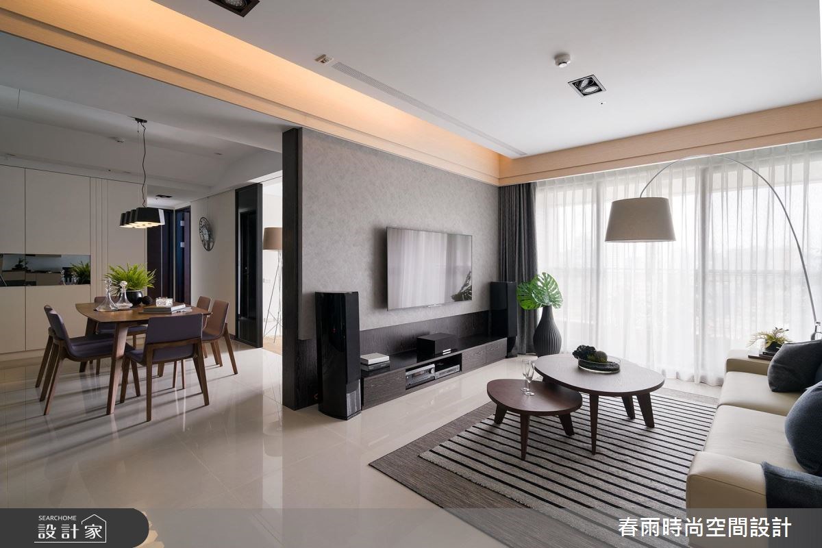 38坪新成屋(5年以下)＿現代風客廳餐廳案例圖片＿春雨設計＿春雨_03 台泰雙璽之12