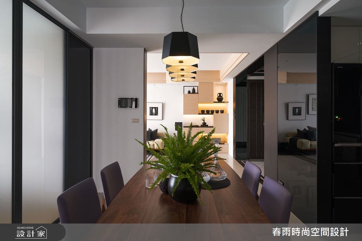 38坪新成屋(5年以下)＿現代風客廳餐廳案例圖片＿春雨設計＿春雨_03 台泰雙璽之16