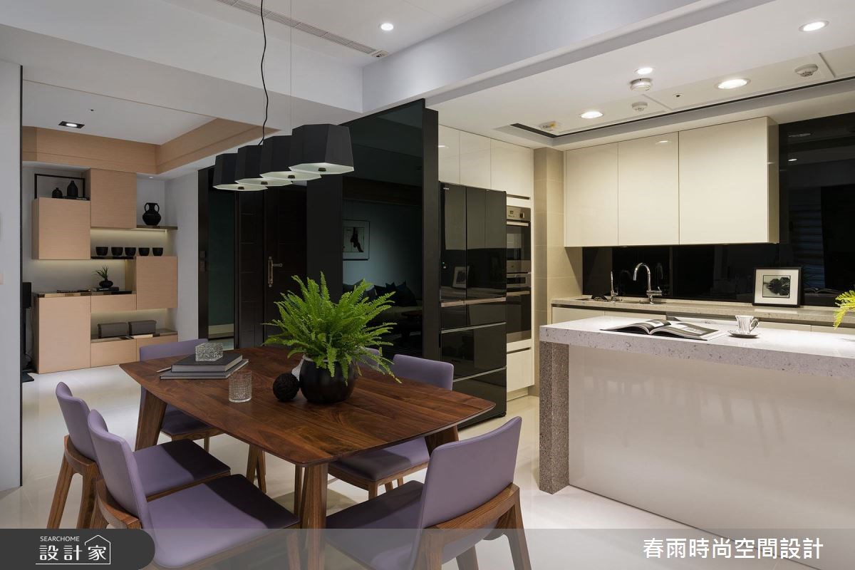38坪新成屋(5年以下)＿現代風餐廳廚房吧檯案例圖片＿春雨設計＿春雨_03 台泰雙璽之19