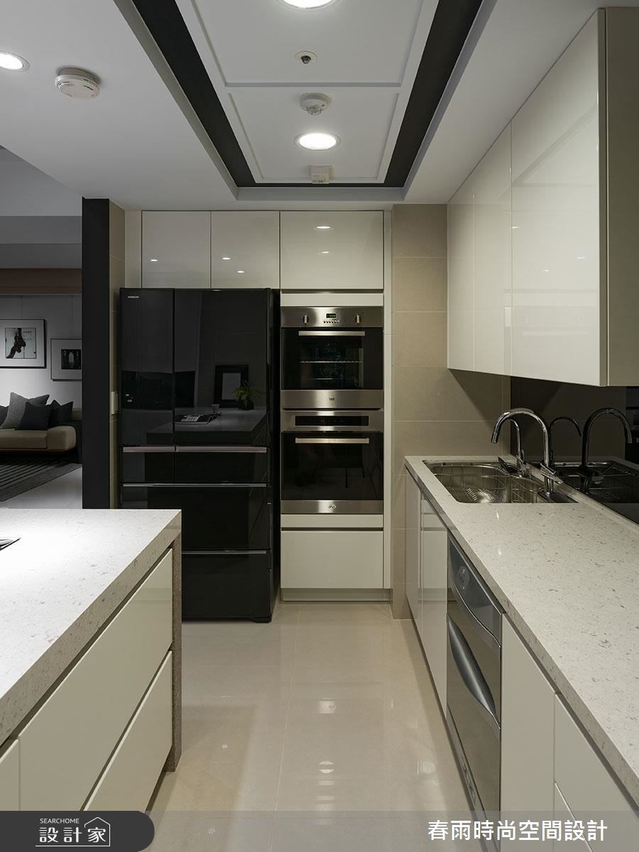 38坪新成屋(5年以下)＿現代風廚房吧檯案例圖片＿春雨設計＿春雨_03 台泰雙璽之20