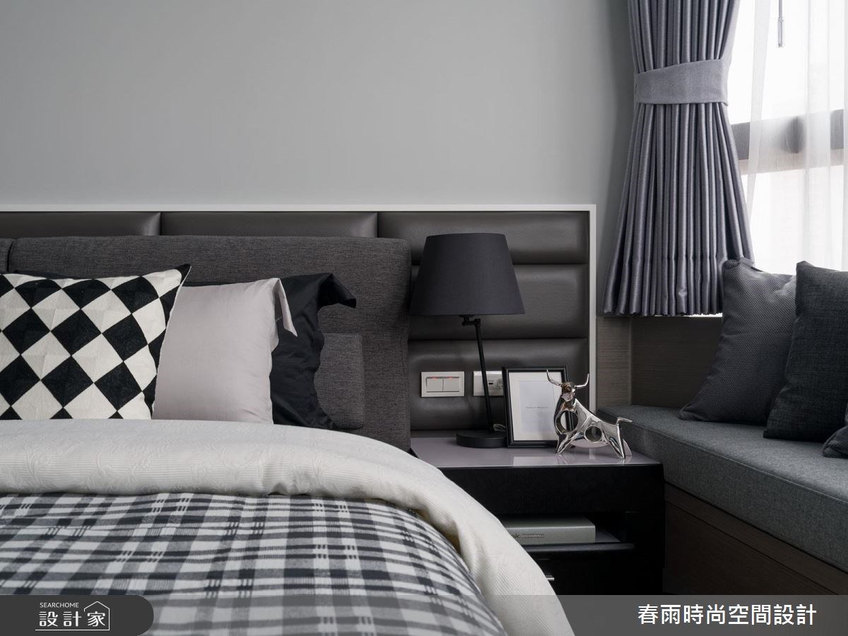 38坪新成屋(5年以下)＿現代風臥室案例圖片＿春雨設計＿春雨_03 台泰雙璽之38