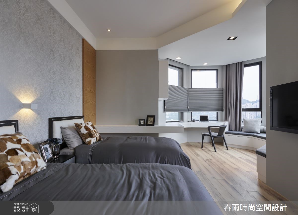 63坪新成屋(5年以下)＿現代風臥室案例圖片＿春雨設計＿春雨_04 基隆城上城1之31