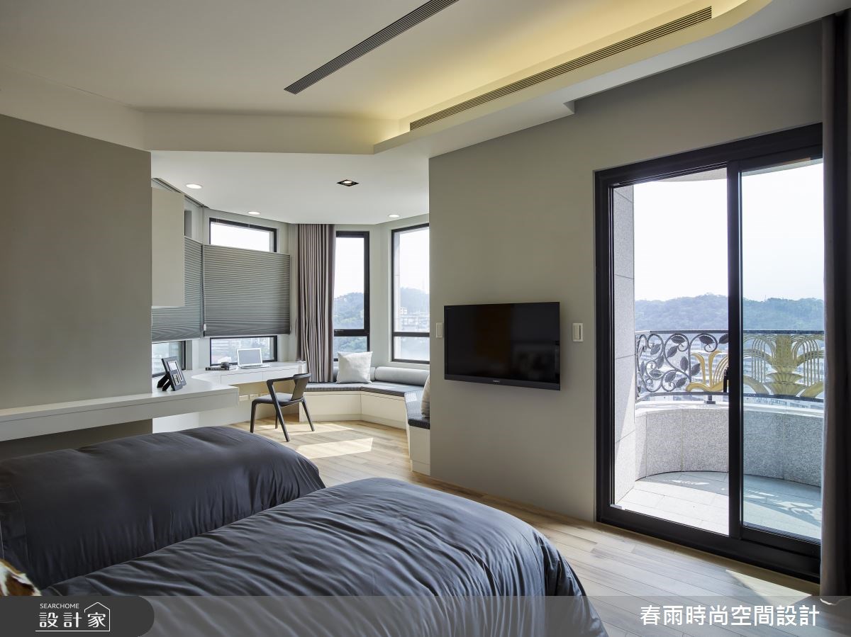 63坪新成屋(5年以下)＿現代風臥室案例圖片＿春雨設計＿春雨_04 基隆城上城1之32