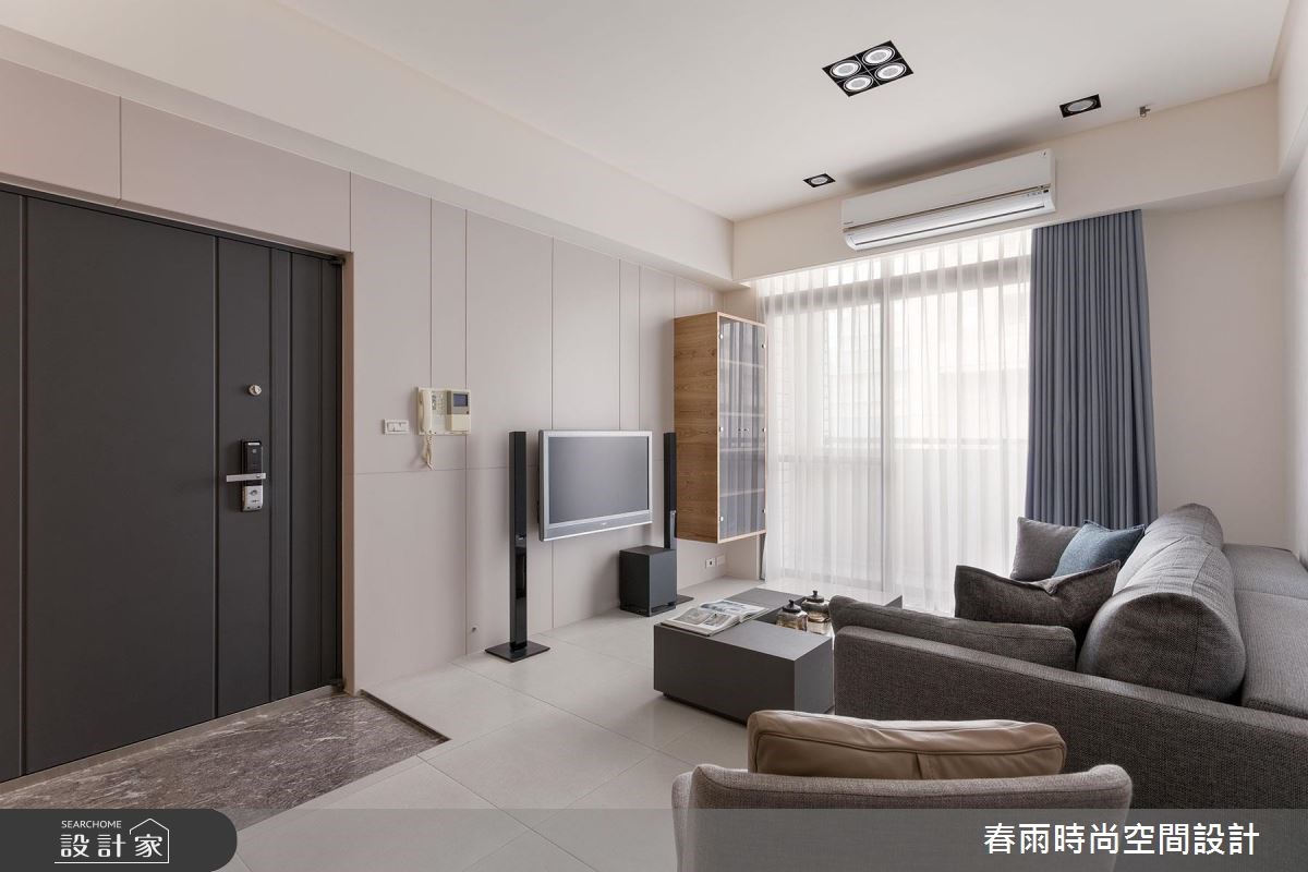 31坪老屋(16~30年)＿現代風玄關客廳案例圖片＿春雨設計＿春雨_05 松勤路之1