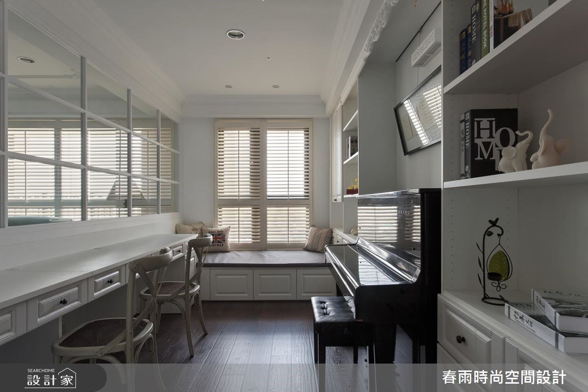 50坪新成屋(5年以下)＿美式風書房案例圖片＿春雨設計＿春雨_06 高雄帝景苑之13