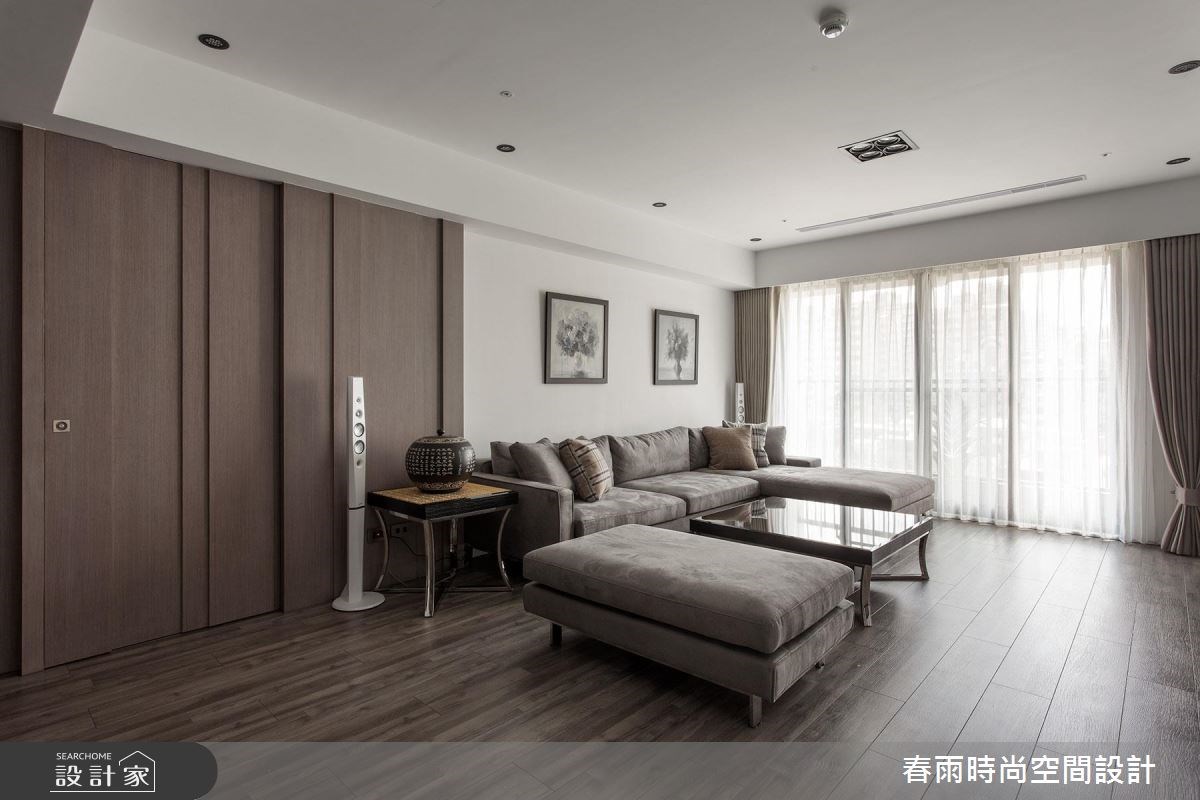 40坪新成屋(5年以下)＿現代風客廳案例圖片＿春雨設計＿春雨_07 高雄花賞之7