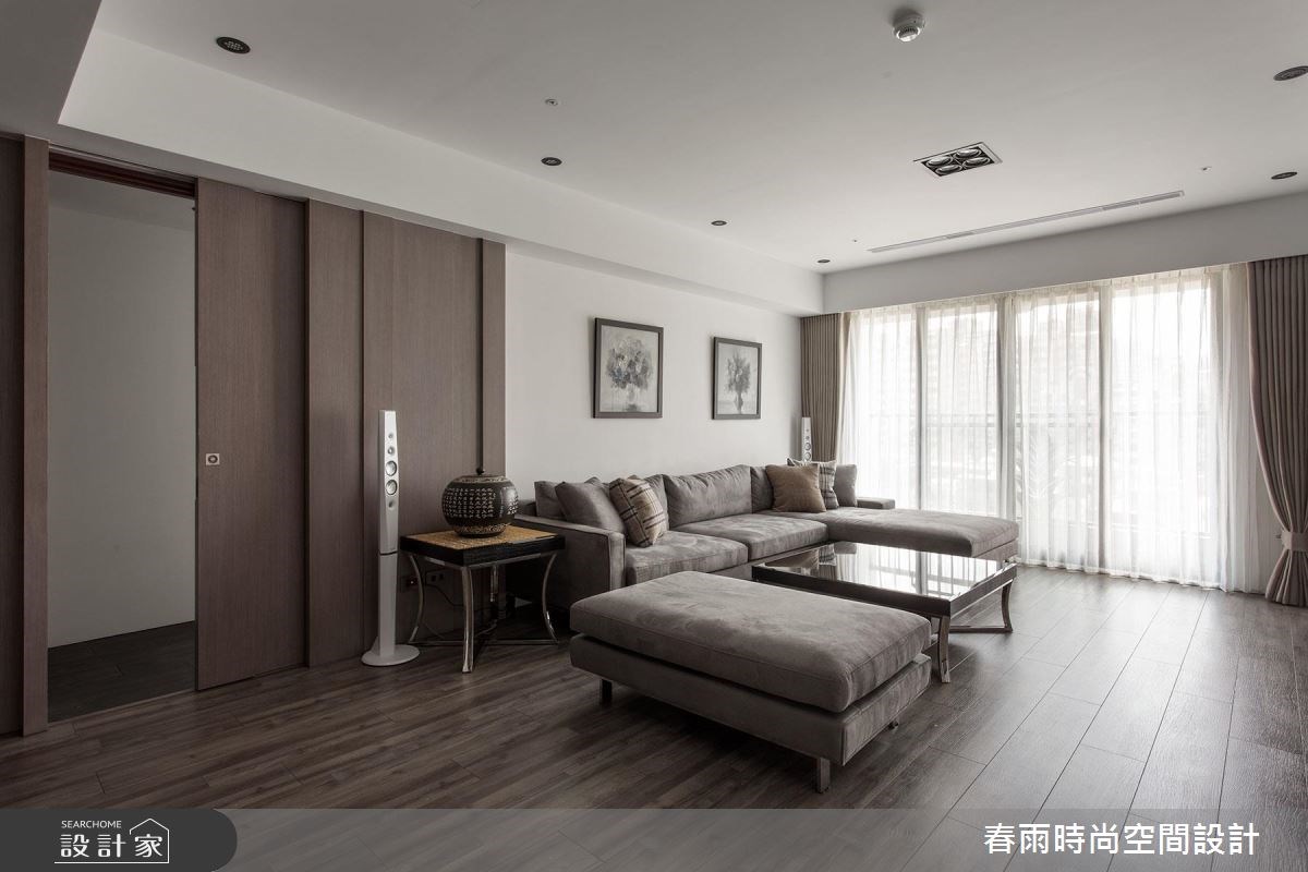 40坪新成屋(5年以下)＿現代風客廳案例圖片＿春雨設計＿春雨_07 高雄花賞之8