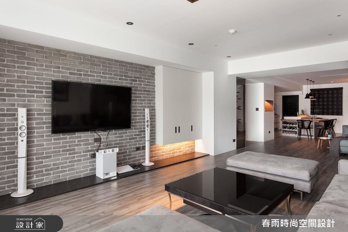 40坪新成屋(5年以下)＿現代風客廳案例圖片＿春雨設計＿春雨_07 高雄花賞之9