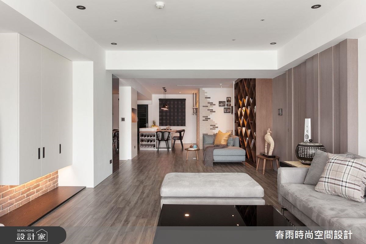 40坪新成屋(5年以下)＿現代風客廳案例圖片＿春雨設計＿春雨_07 高雄花賞之10