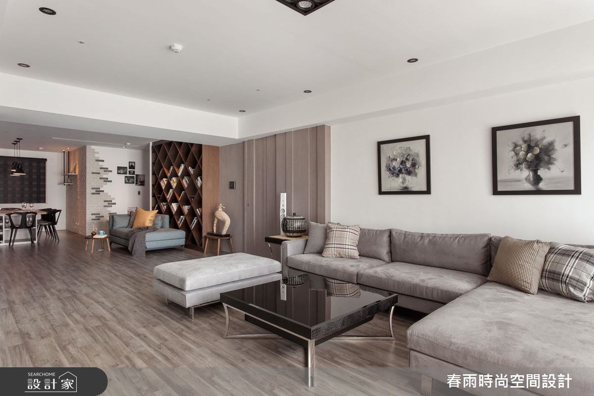 40坪新成屋(5年以下)＿現代風客廳案例圖片＿春雨設計＿春雨_07 高雄花賞之11