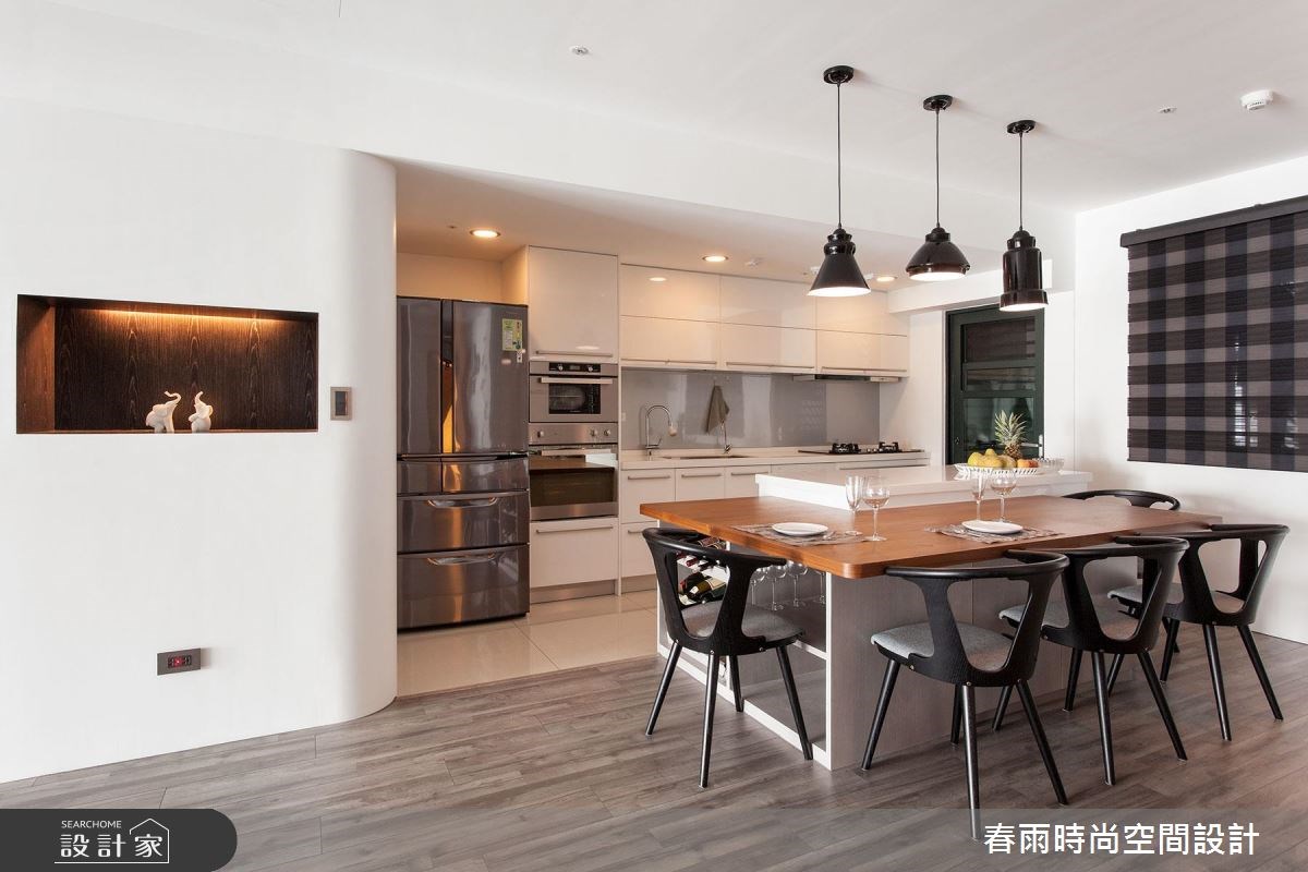 40坪新成屋(5年以下)＿現代風餐廳案例圖片＿春雨設計＿春雨_07 高雄花賞之16