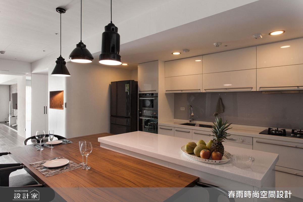 40坪新成屋(5年以下)＿現代風餐廳案例圖片＿春雨設計＿春雨_07 高雄花賞之18