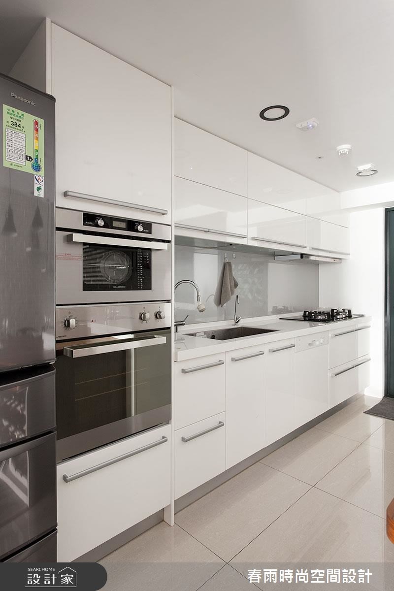 40坪新成屋(5年以下)＿現代風廚房案例圖片＿春雨設計＿春雨_07 高雄花賞之24