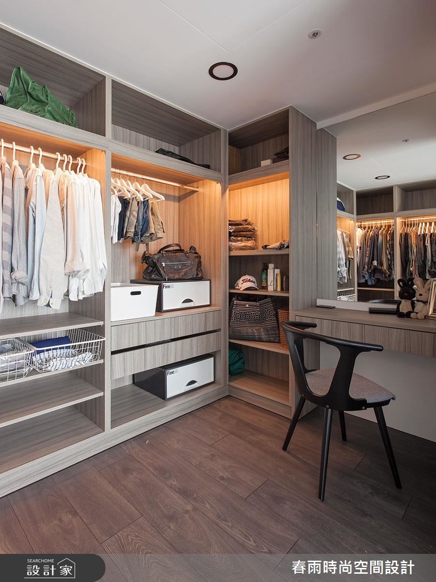 40坪新成屋(5年以下)＿現代風更衣間案例圖片＿春雨設計＿春雨_07 高雄花賞之33