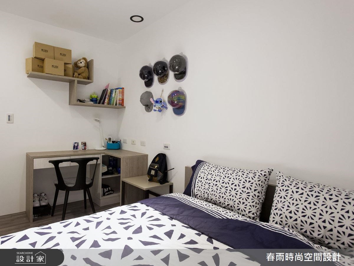 40坪新成屋(5年以下)＿現代風臥室案例圖片＿春雨設計＿春雨_07 高雄花賞之38