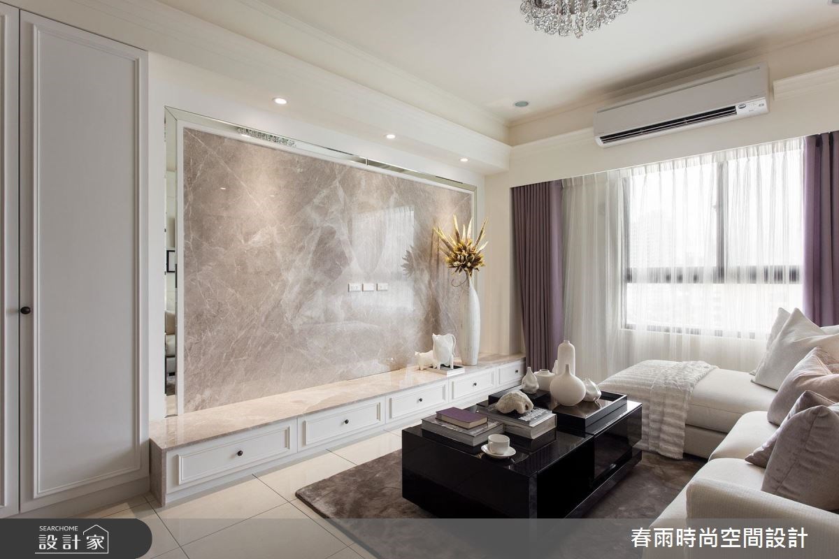 23坪新成屋(5年以下)＿新古典客廳案例圖片＿春雨設計＿春雨_08 高雄薇閣之9