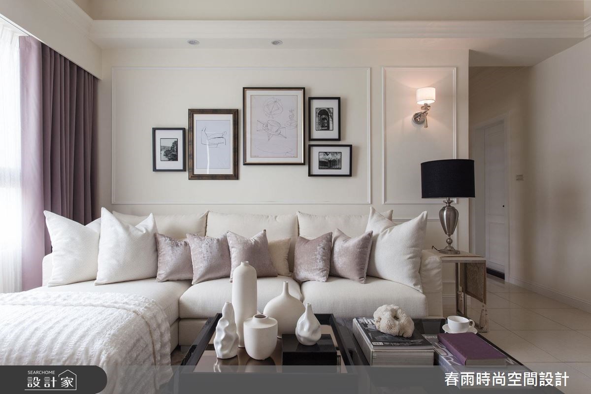 23坪新成屋(5年以下)＿新古典客廳案例圖片＿春雨設計＿春雨_08 高雄薇閣之11