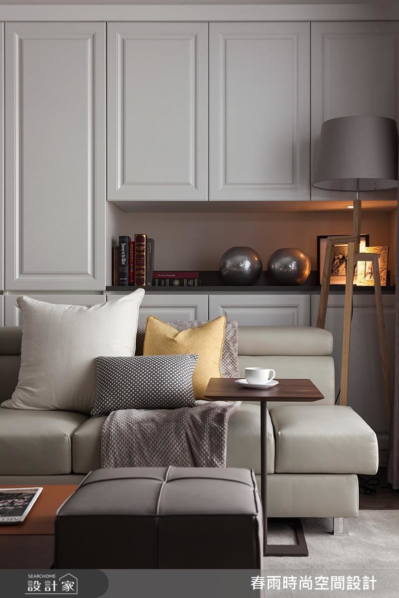 32坪新成屋(5年以下)＿混搭風客廳案例圖片＿春雨設計＿春雨_09 新店玉上園1之6