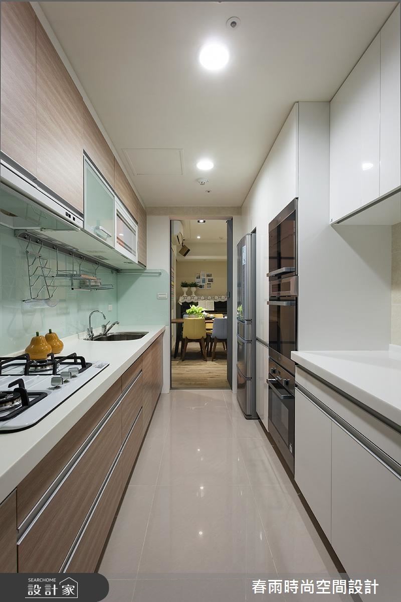 32坪新成屋(5年以下)＿混搭風廚房案例圖片＿春雨設計＿春雨_09 新店玉上園1之18