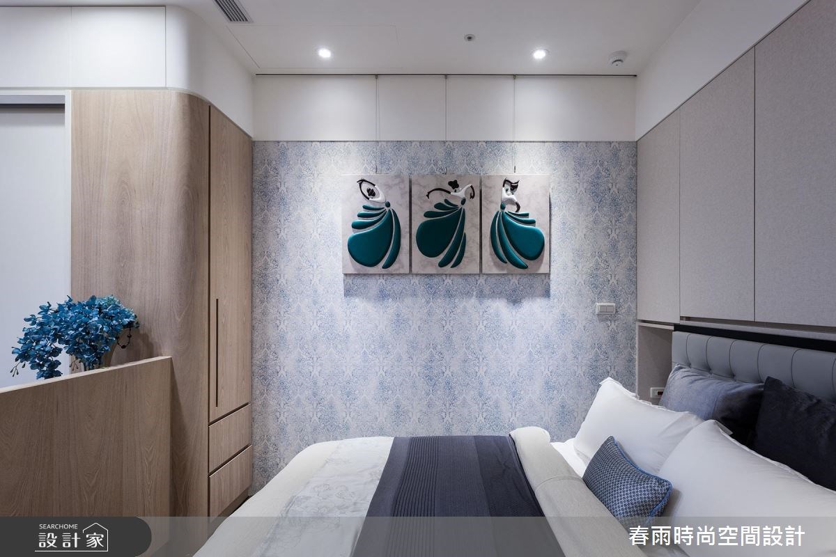 32坪新成屋(5年以下)＿混搭風臥室案例圖片＿春雨設計＿春雨_09 新店玉上園1之22