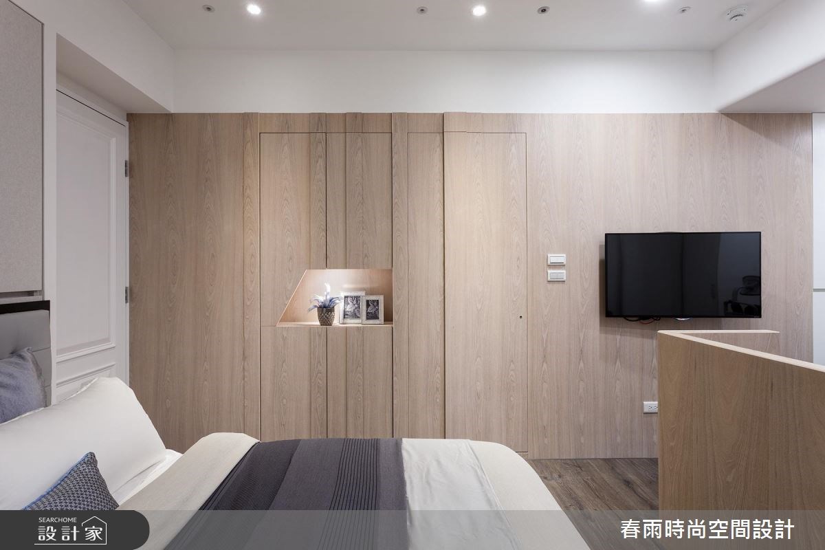 32坪新成屋(5年以下)＿混搭風臥室案例圖片＿春雨設計＿春雨_09 新店玉上園1之28