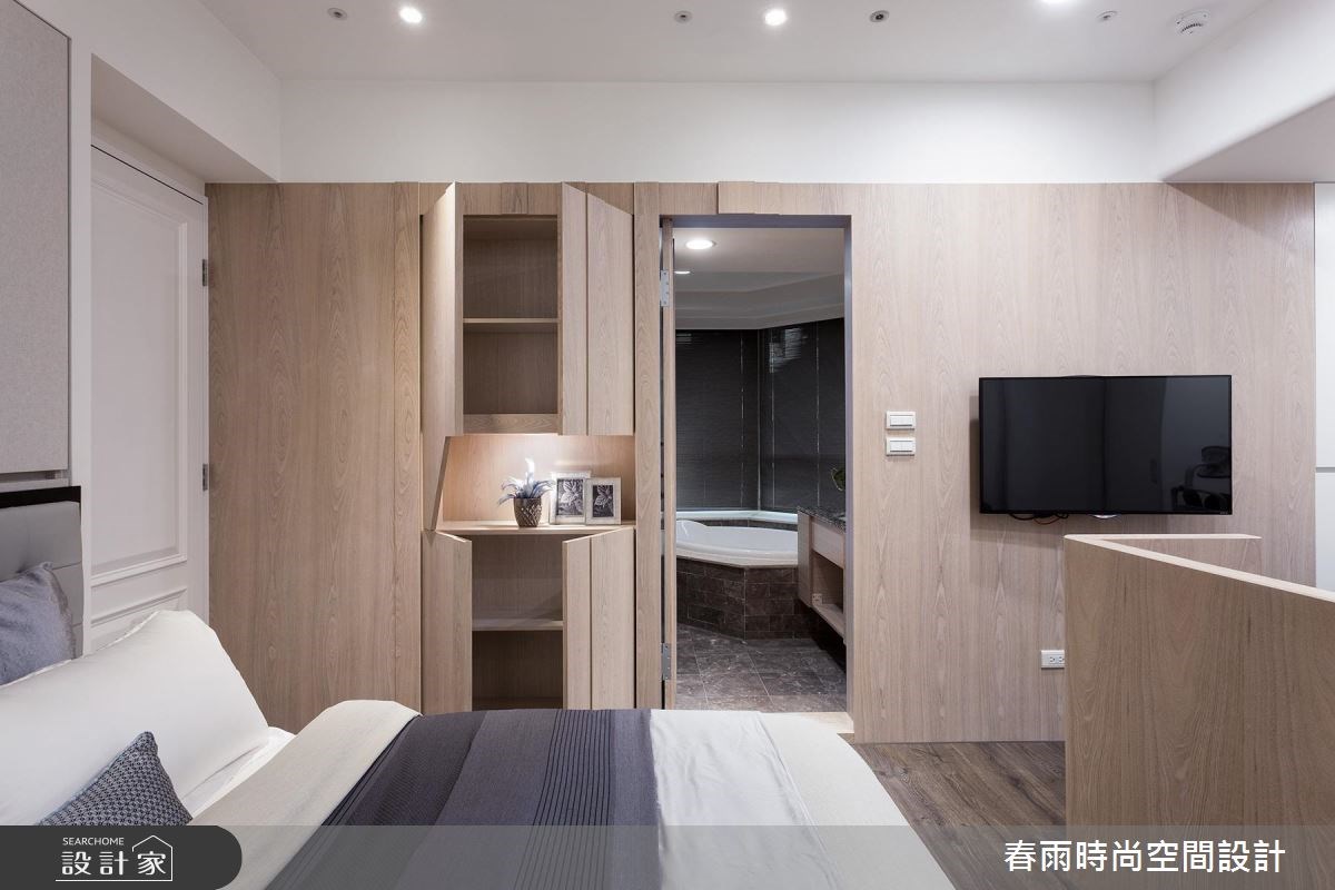 32坪新成屋(5年以下)＿混搭風臥室案例圖片＿春雨設計＿春雨_09 新店玉上園1之29
