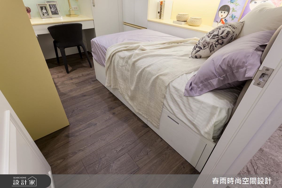 32坪新成屋(5年以下)＿混搭風臥室案例圖片＿春雨設計＿春雨_09 新店玉上園1之32