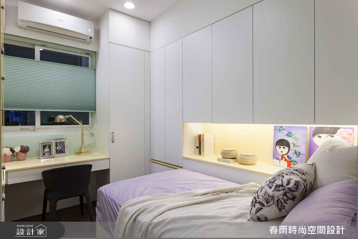 32坪新成屋(5年以下)＿混搭風臥室案例圖片＿春雨設計＿春雨_09 新店玉上園1之35