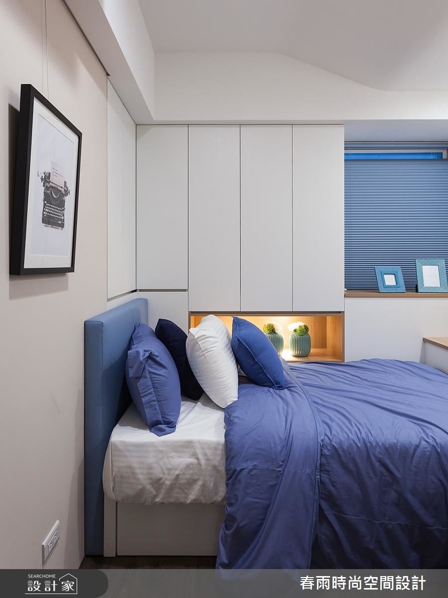32坪新成屋(5年以下)＿混搭風臥室案例圖片＿春雨設計＿春雨_09 新店玉上園1之39