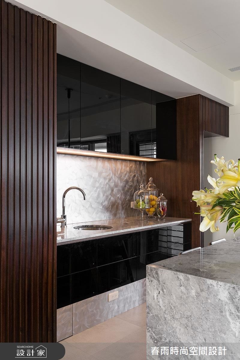 60坪新成屋(5年以下)＿休閒風廚房吧檯案例圖片＿春雨設計＿春雨_10 板橋湛然新天地之4