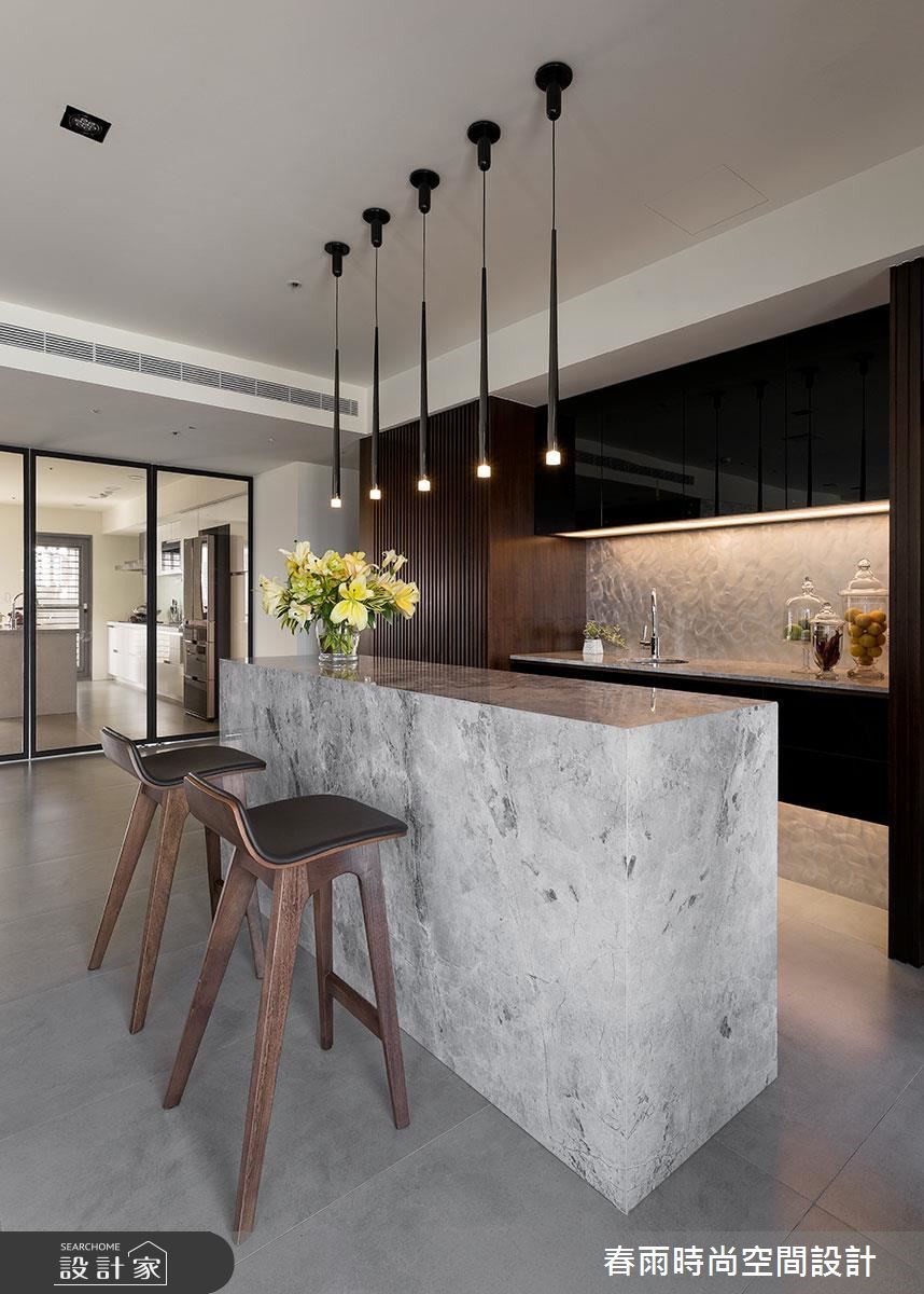 60坪新成屋(5年以下)＿休閒風吧檯案例圖片＿春雨設計＿春雨_10 板橋湛然新天地之5