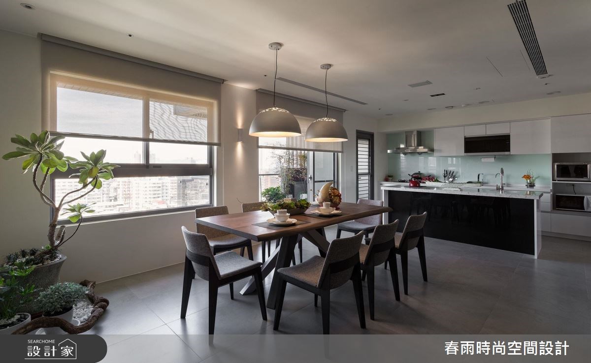 60坪新成屋(5年以下)＿休閒風餐廳案例圖片＿春雨設計＿春雨_10 板橋湛然新天地之10