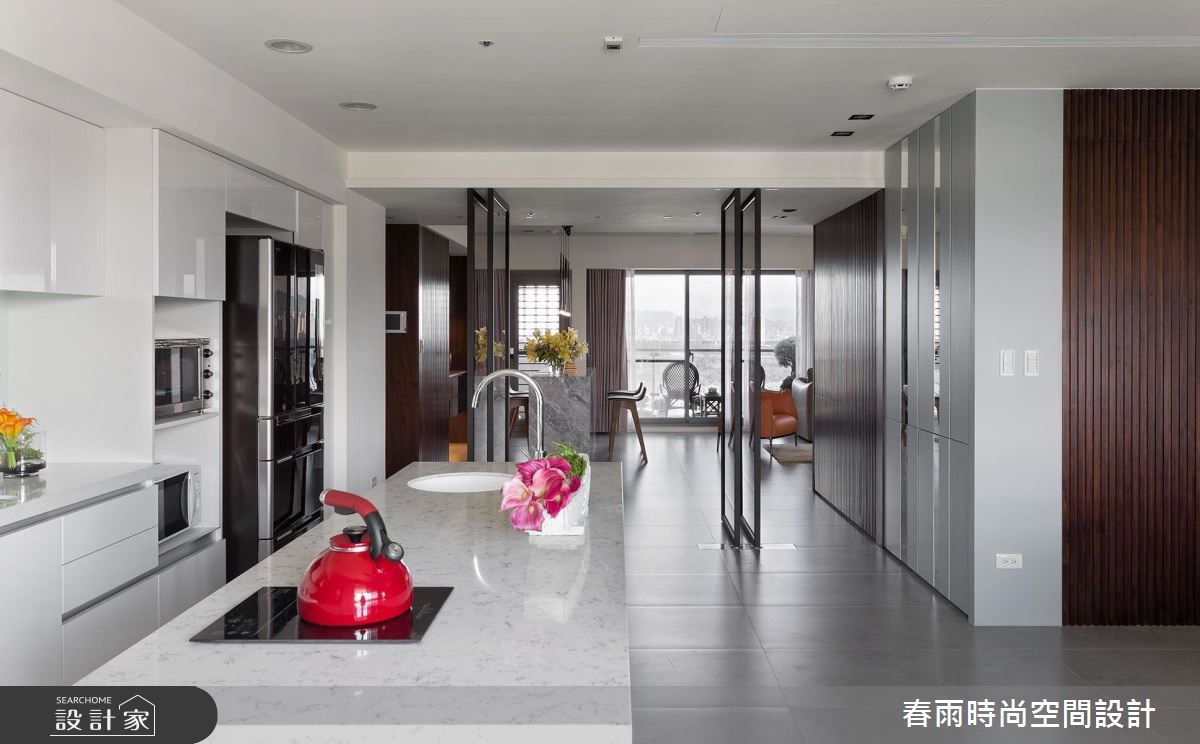 60坪新成屋(5年以下)＿休閒風廚房案例圖片＿春雨設計＿春雨_10 板橋湛然新天地之14