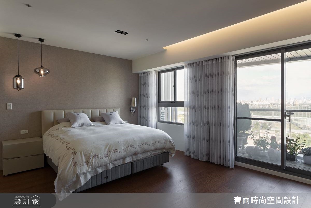 60坪新成屋(5年以下)＿休閒風臥室案例圖片＿春雨設計＿春雨_10 板橋湛然新天地之31