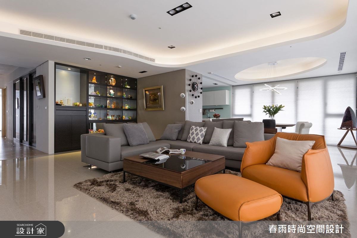 55坪新成屋(5年以下)＿現代風客廳案例圖片＿春雨設計＿春雨_11 桃園昭揚大器之10