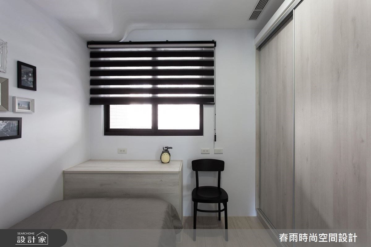 25坪新成屋(5年以下)＿鄉村風臥室案例圖片＿春雨設計＿春雨_12 高雄麗馳之25