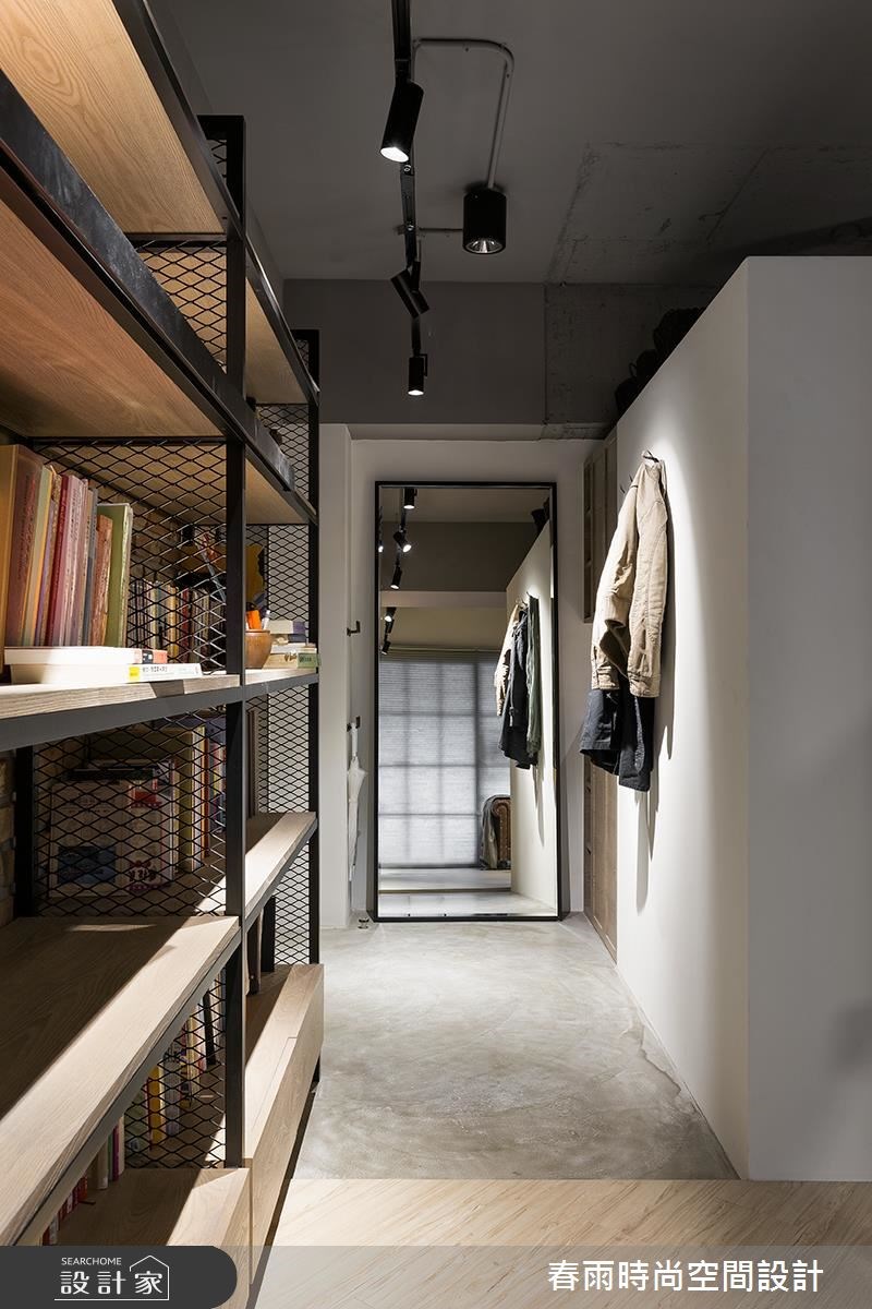 25坪新成屋(5年以下)＿工業風玄關案例圖片＿春雨設計＿春雨_14 中和簡公館之4
