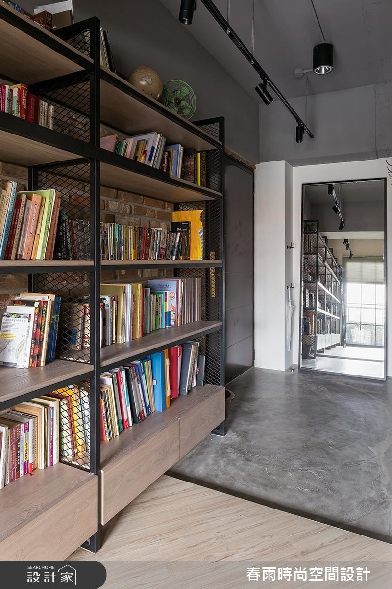25坪新成屋(5年以下)＿工業風玄關客廳案例圖片＿春雨設計＿春雨_14 中和簡公館之5
