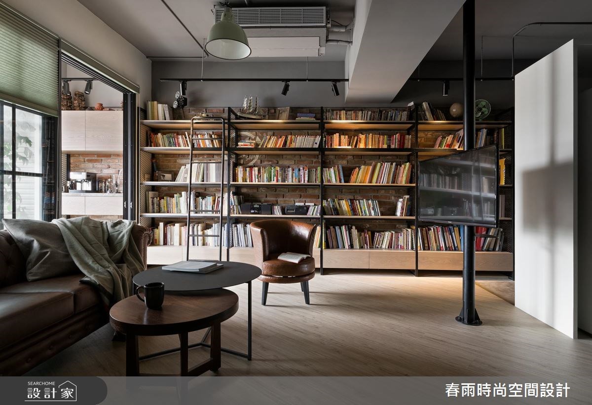 25坪新成屋(5年以下)＿工業風客廳案例圖片＿春雨設計＿春雨_14 中和簡公館之8