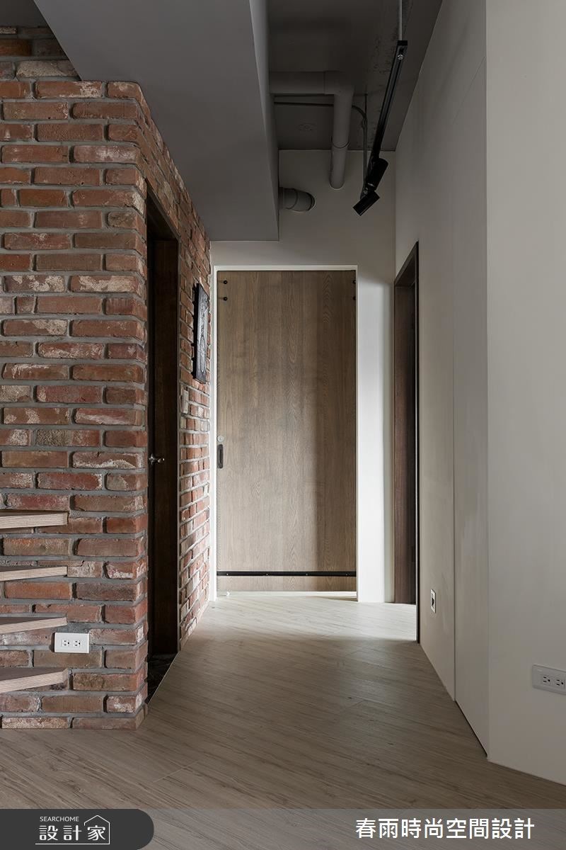 25坪新成屋(5年以下)＿工業風走廊案例圖片＿春雨設計＿春雨_14 中和簡公館之25