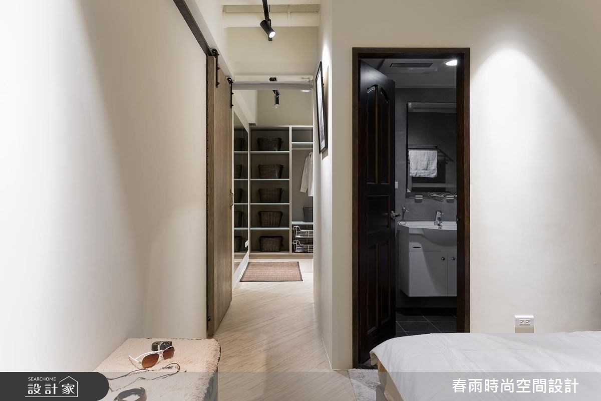 25坪新成屋(5年以下)＿工業風臥室案例圖片＿春雨設計＿春雨_14 中和簡公館之32