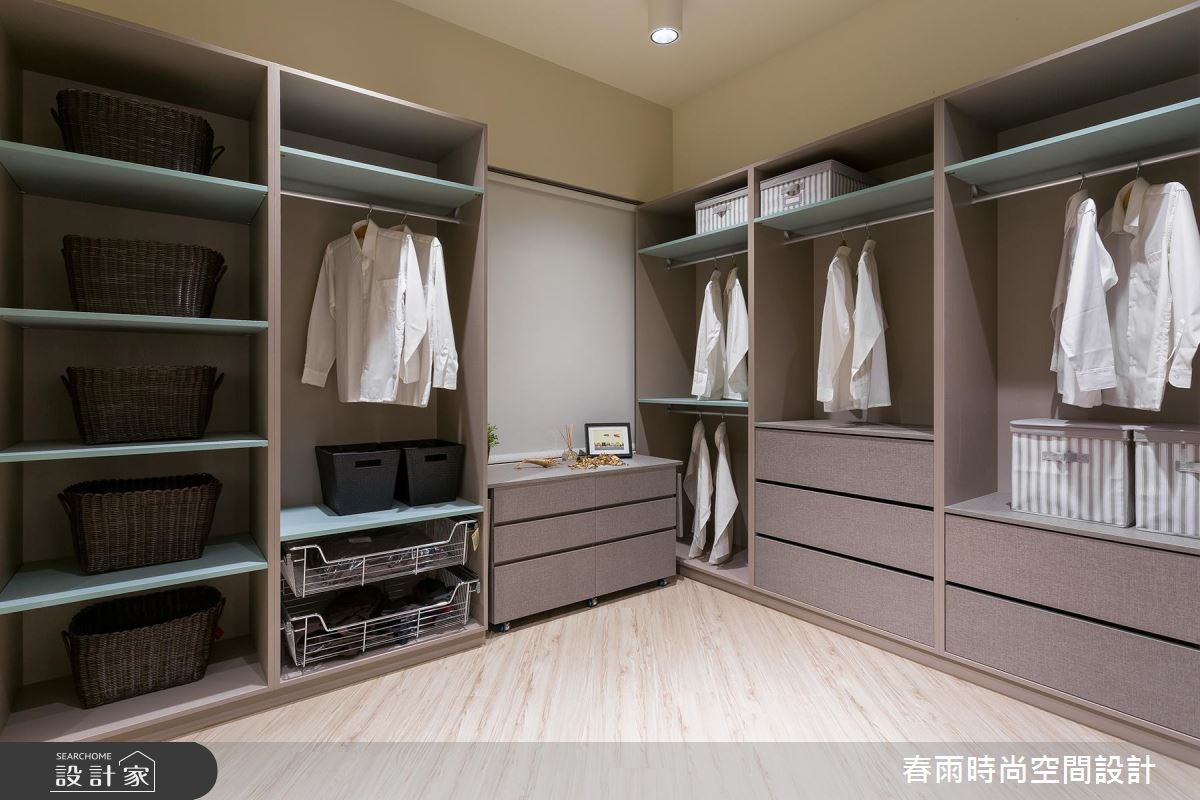 25坪新成屋(5年以下)＿工業風更衣間案例圖片＿春雨設計＿春雨_14 中和簡公館之35