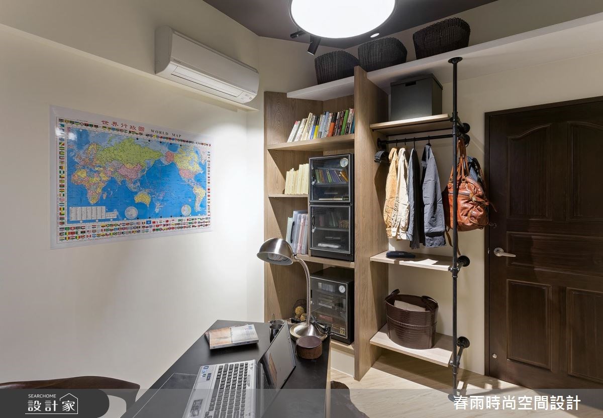 25坪新成屋(5年以下)＿工業風工作區案例圖片＿春雨設計＿春雨_14 中和簡公館之37