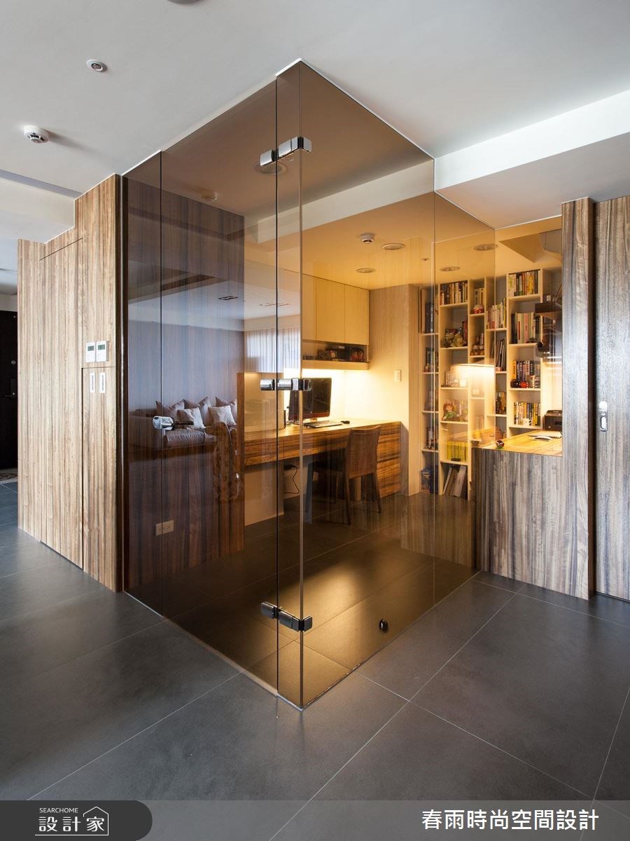 40坪新成屋(5年以下)＿現代風書房案例圖片＿春雨設計＿春雨_16 美河市之19