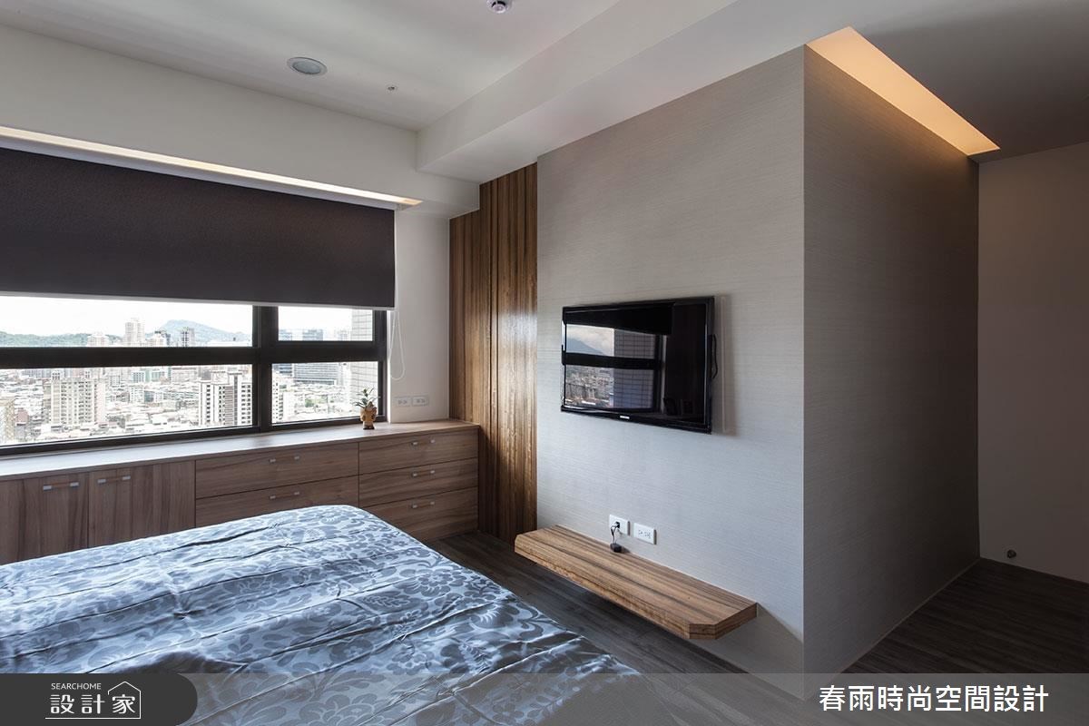 40坪新成屋(5年以下)＿現代風臥室案例圖片＿春雨設計＿春雨_16 美河市之36