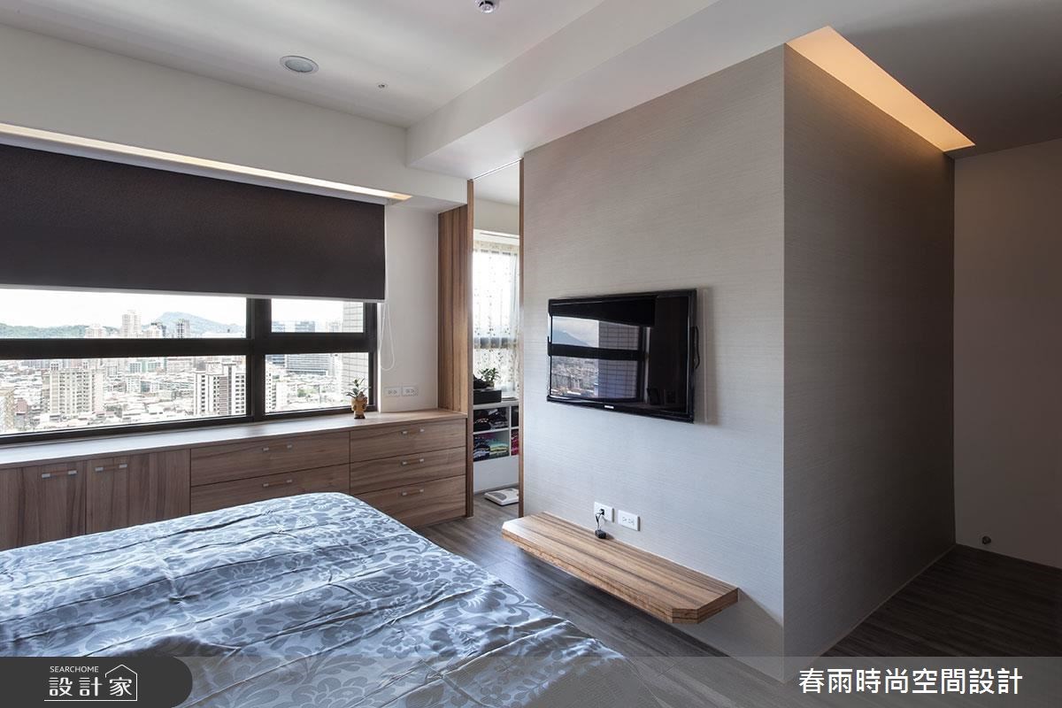 40坪新成屋(5年以下)＿現代風臥室案例圖片＿春雨設計＿春雨_16 美河市之37