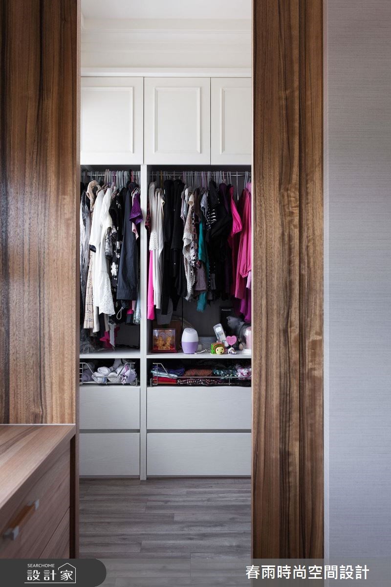 40坪新成屋(5年以下)＿現代風更衣間案例圖片＿春雨設計＿春雨_16 美河市之38